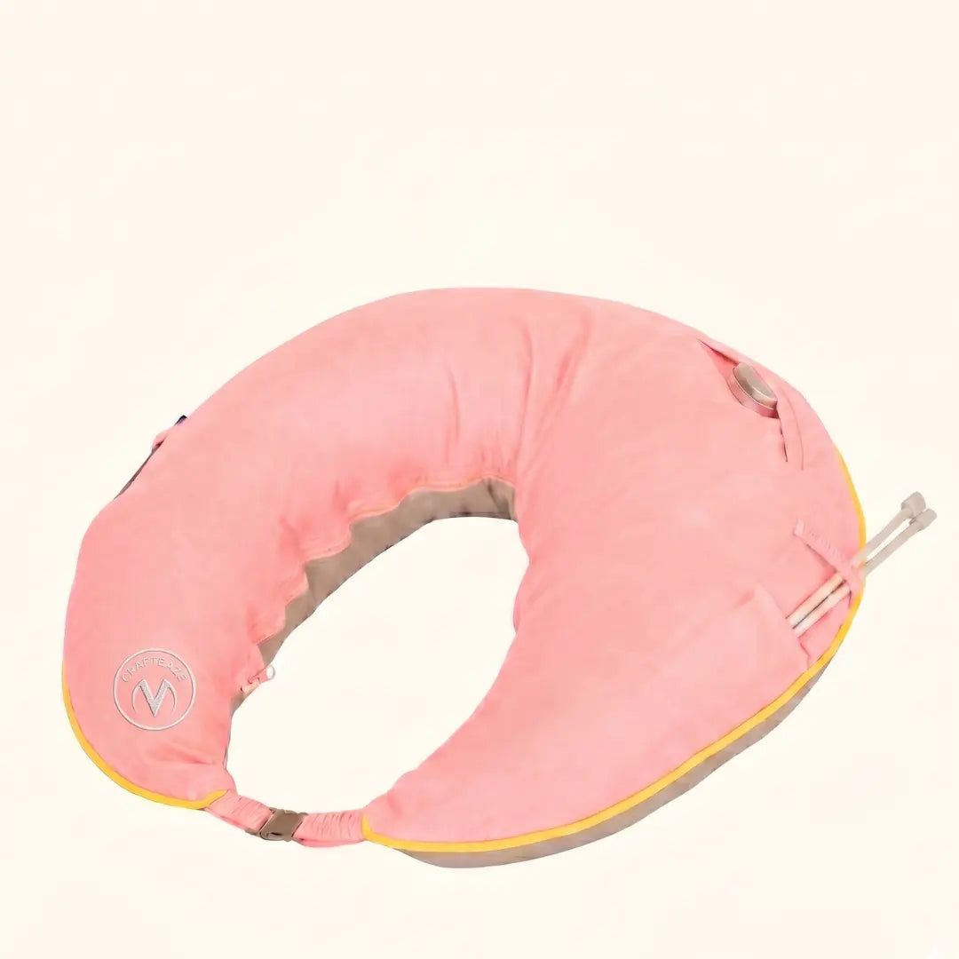 Velvet Peach/Khaki Maker's Pillow