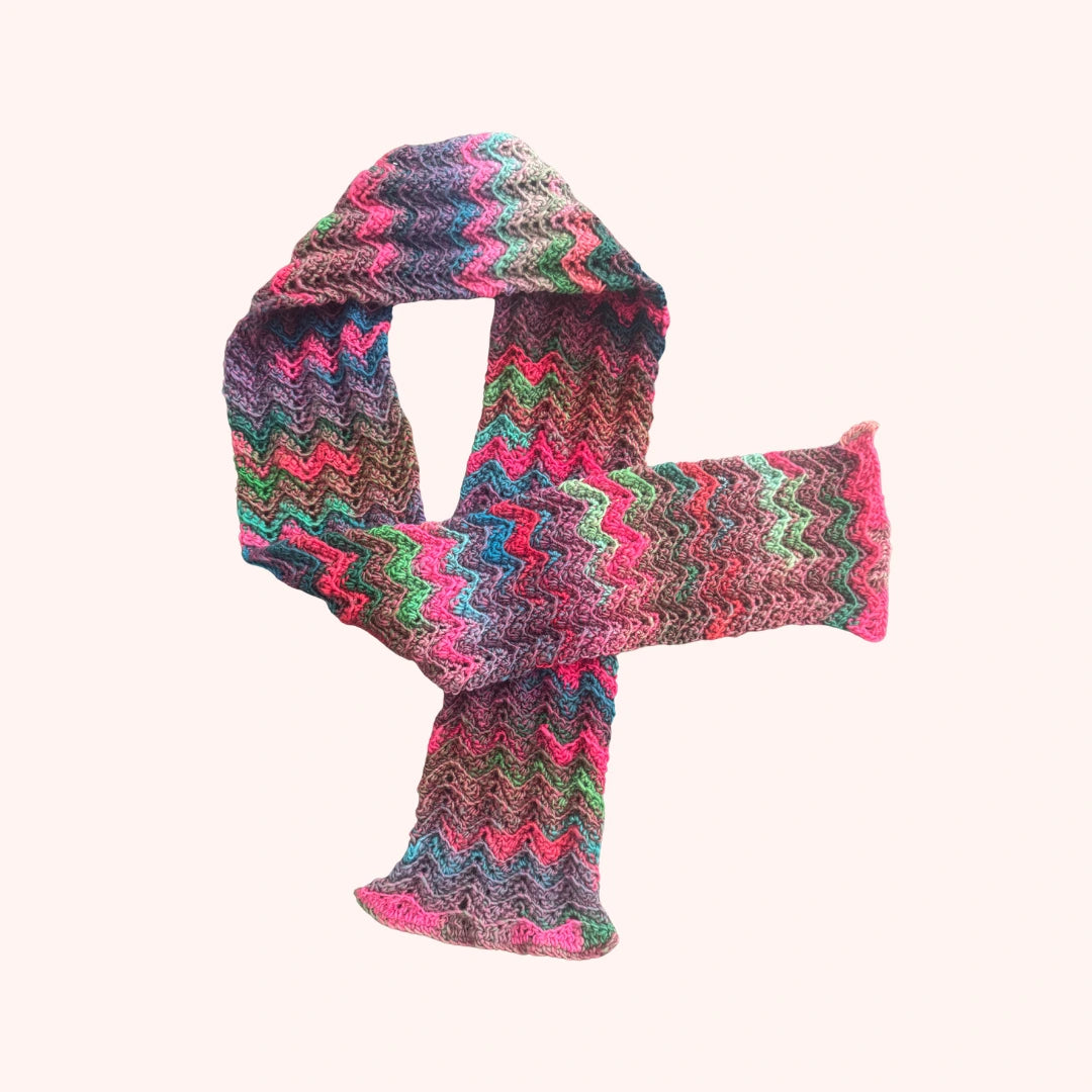 Tropic Mirage Crochet Scarf Pattern by Tiffany