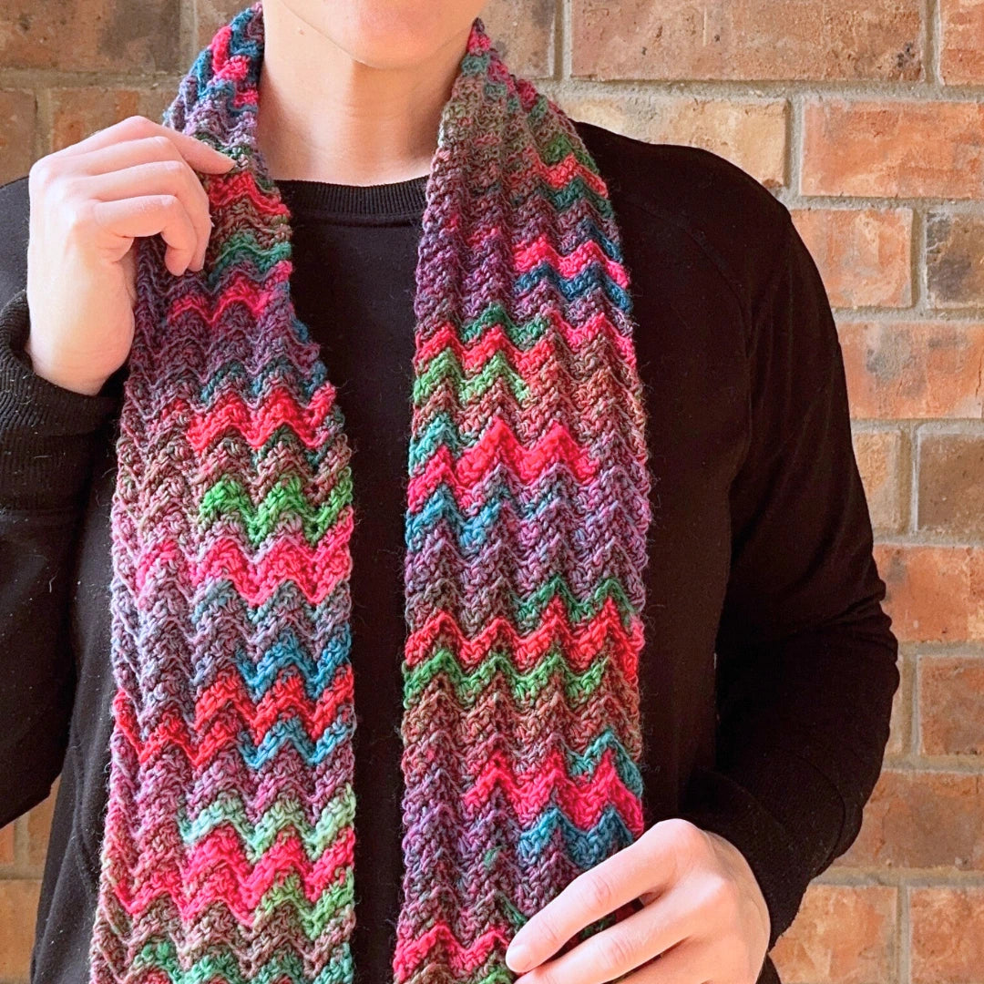 Tropic Mirage Crochet Scarf Pattern by Tiffany