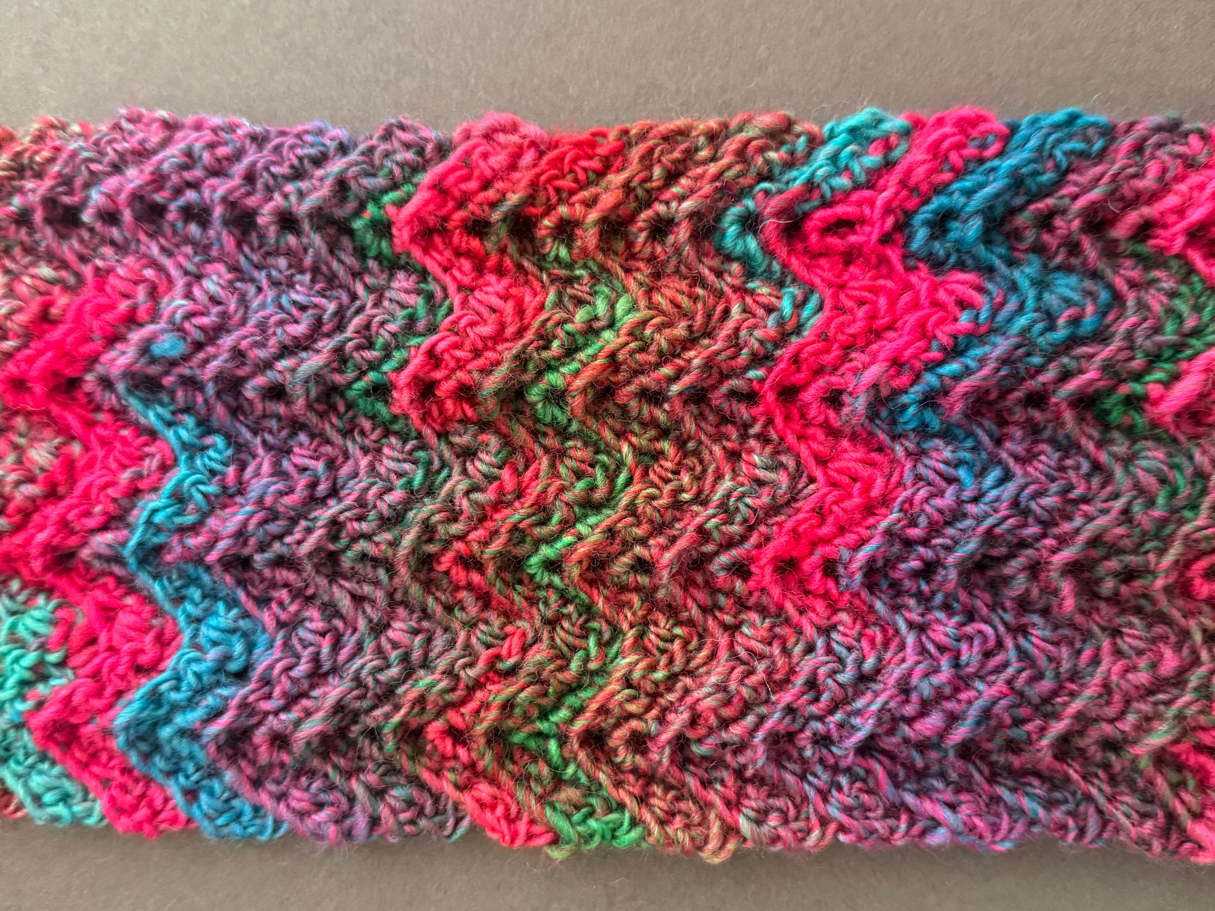 Tropic Mirage Crochet Scarf Pattern by Tiffany