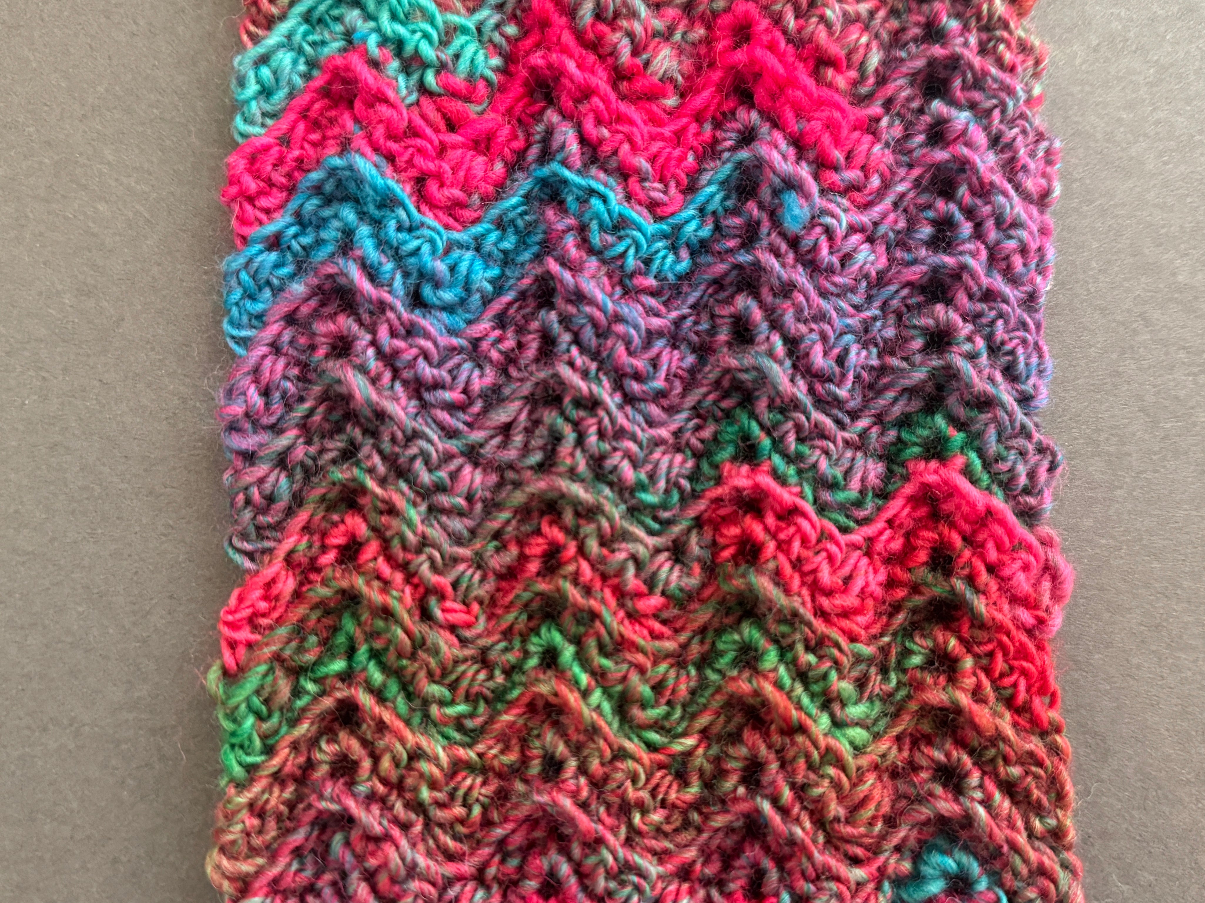 Tropic Mirage Crochet Scarf Pattern by Tiffany