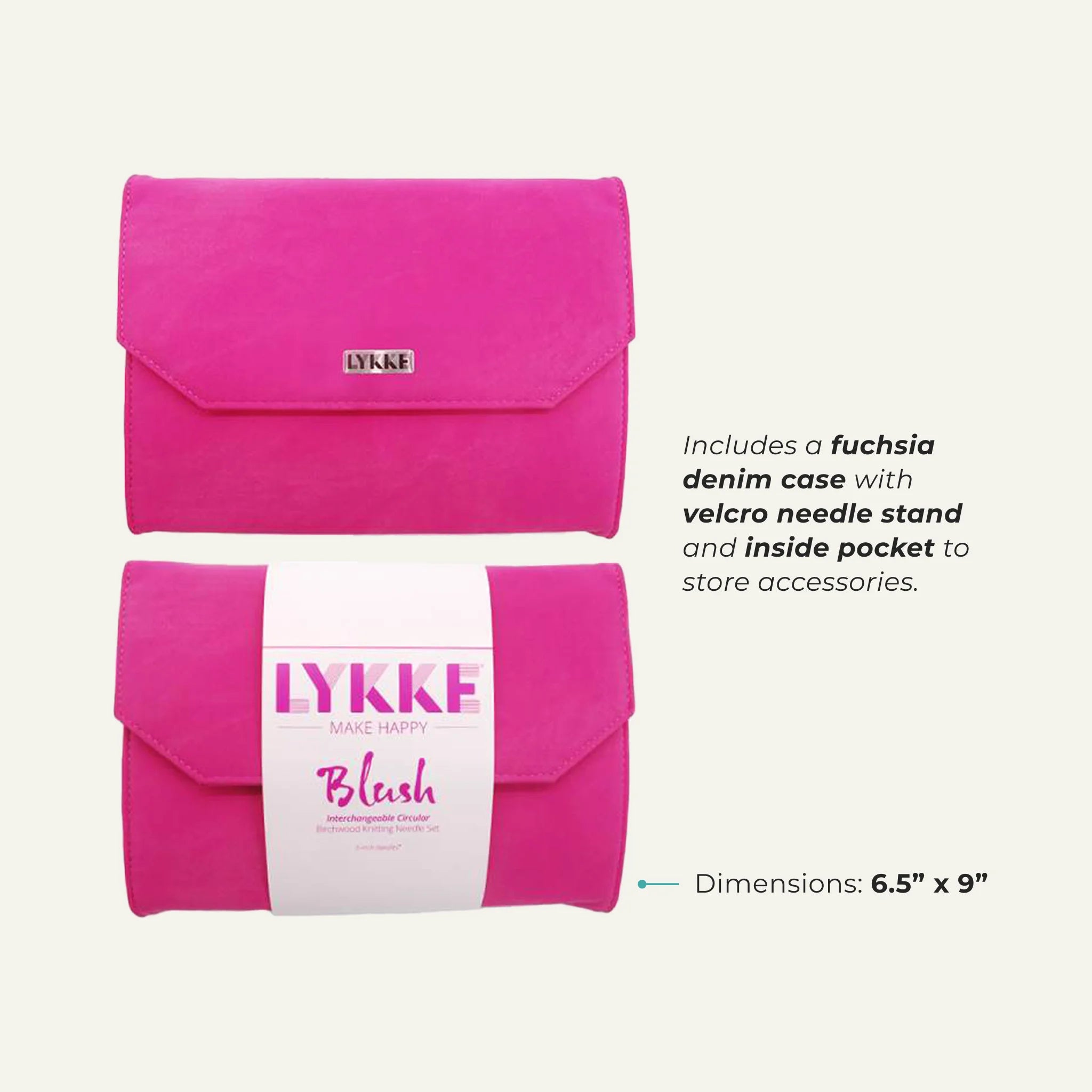 BLUSH 5" IC Set - Fuchsia Denim Effect