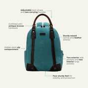 Maker's Canvas Backpack Teal