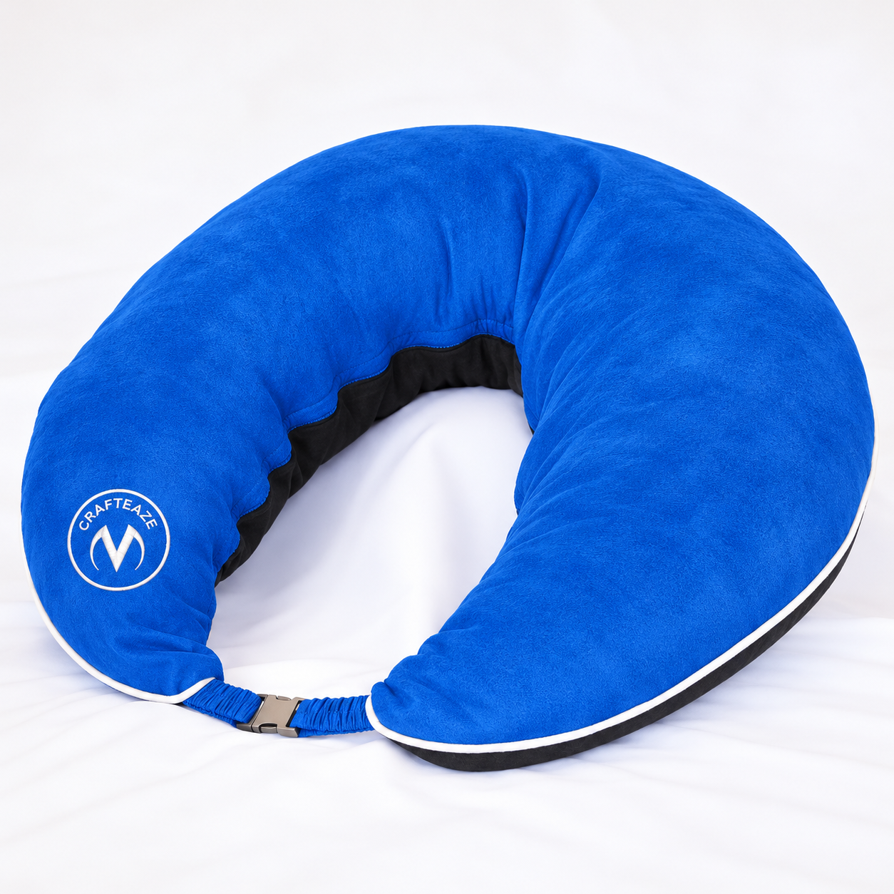 Premium Suede Navy Blue/Black Pillow