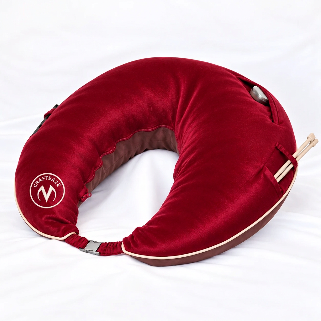 Velvet Ruby/Peach Maker's Pillow
