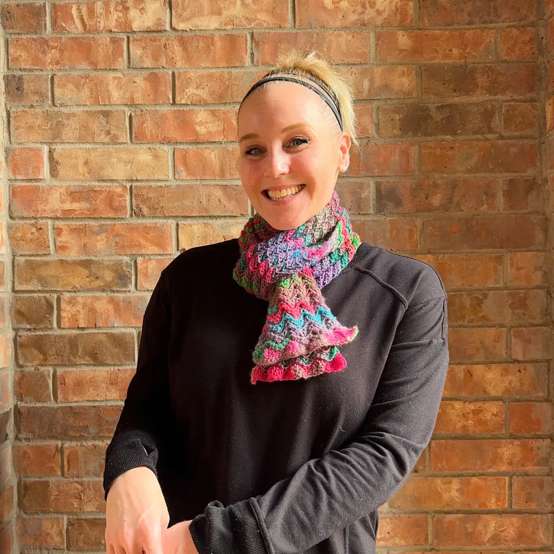 Tropic Mirage Crochet Scarf Pattern by Tiffany