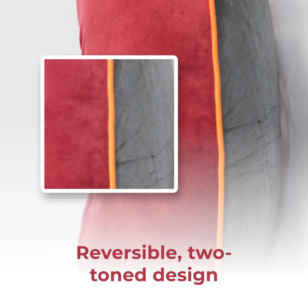 Premium Velvet - Red/Grey