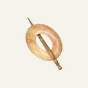 LYKKE Mango Wood Shawl Pin - Oval